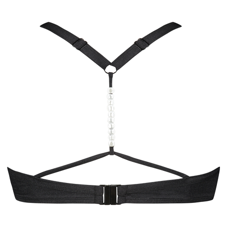 Cannes Padded Underwired Bikini Top Vivian Hoorn, Black