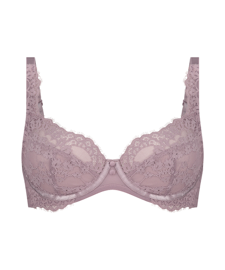 Daisy Non-Padded Underwired Bra, Purple