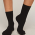 3-Pack Cotton Crew Socks, Black