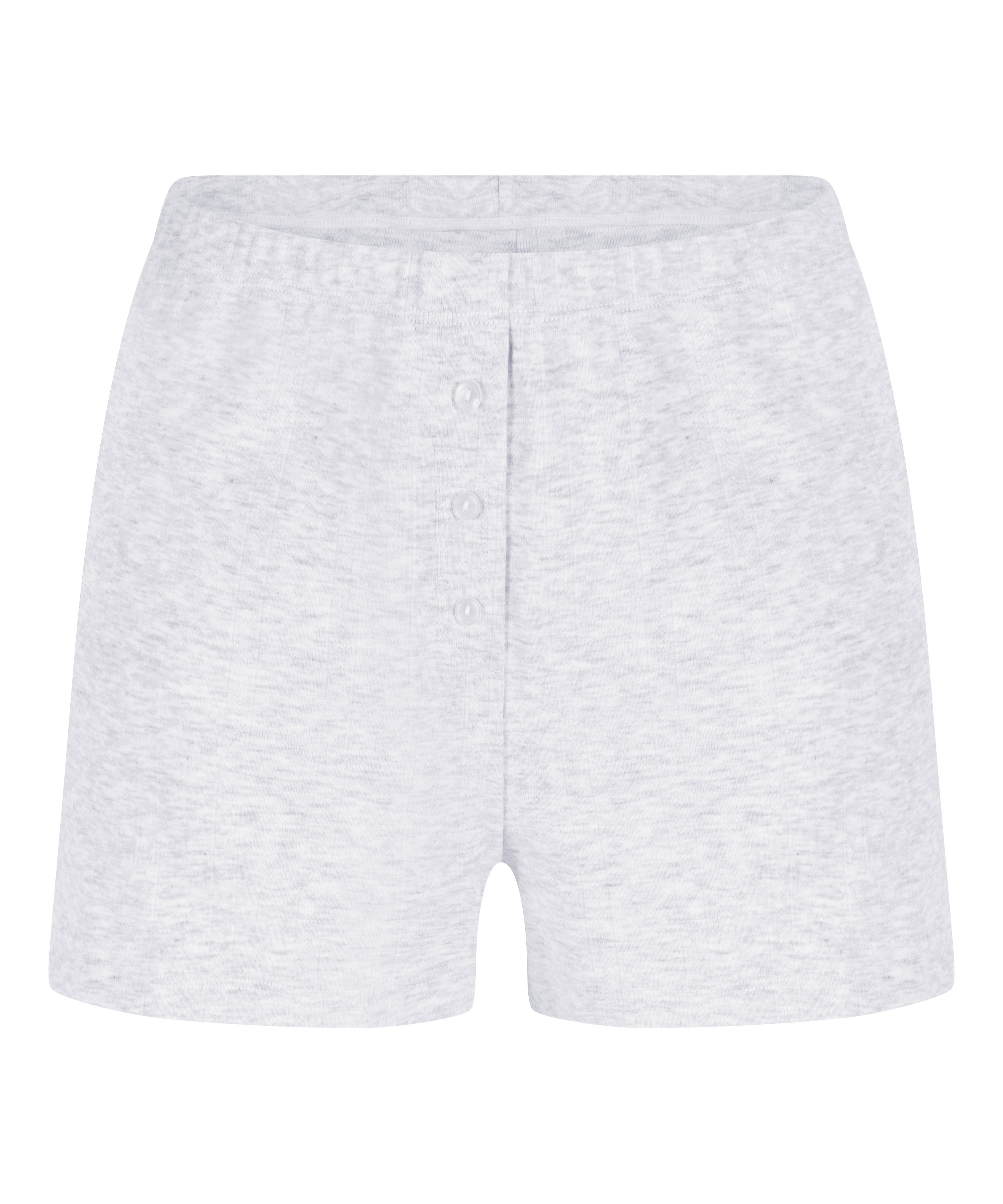 Pyjama Short Pointelle, Gray, main