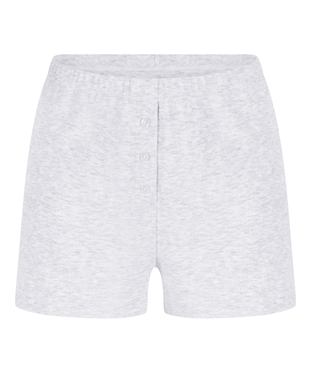 Pyjama Short Pointelle, Gray