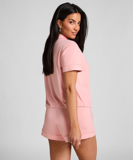 Essential Jersey Short-Sleeved Jacket, Pink