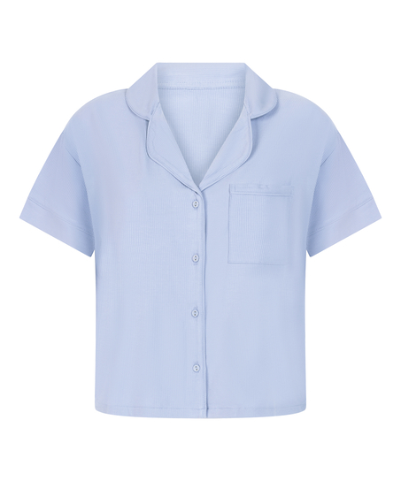 Essential Jersey Short-Sleeved Jacket, Blue