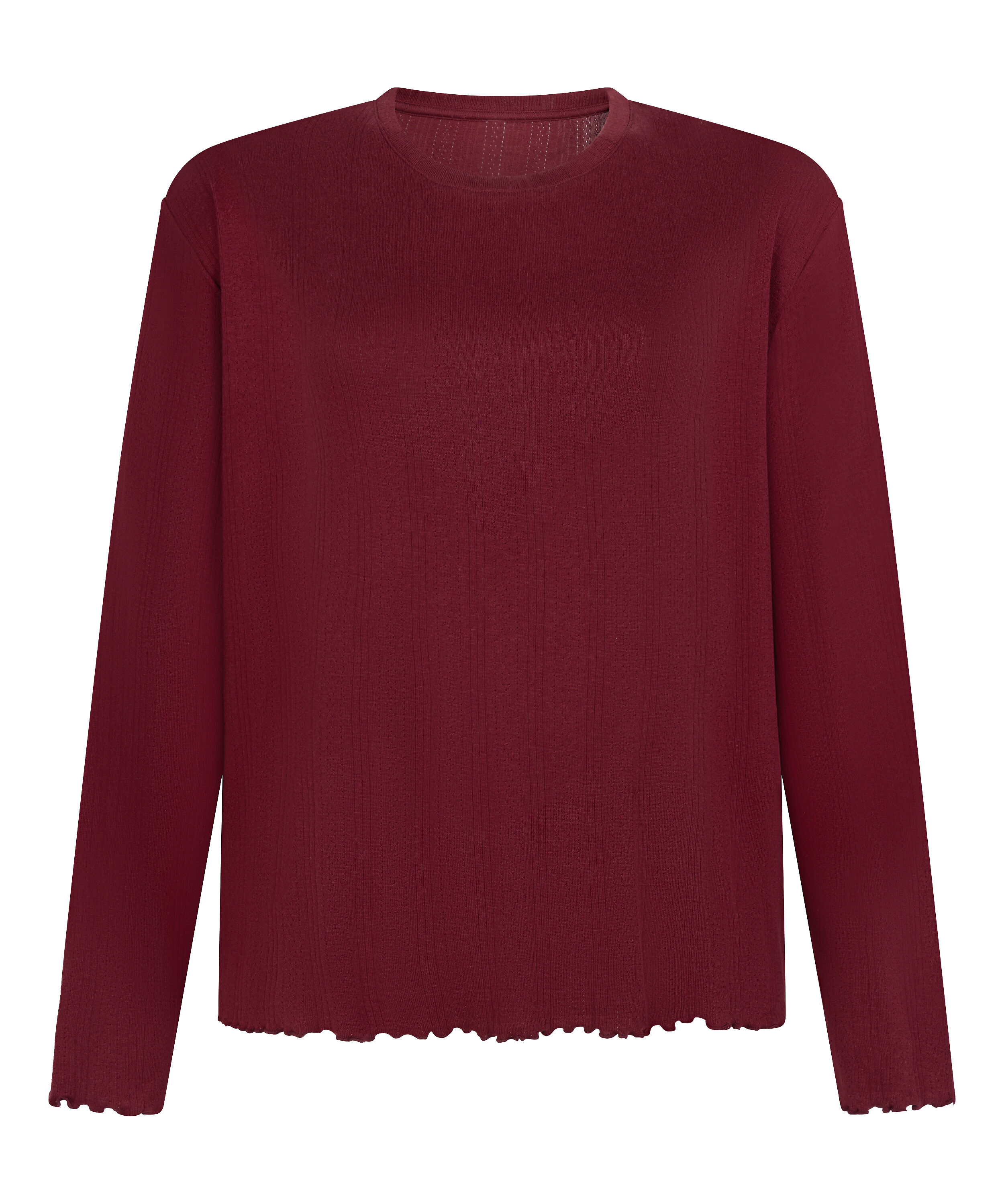 Pyjama Top Loose Pointelle, Red