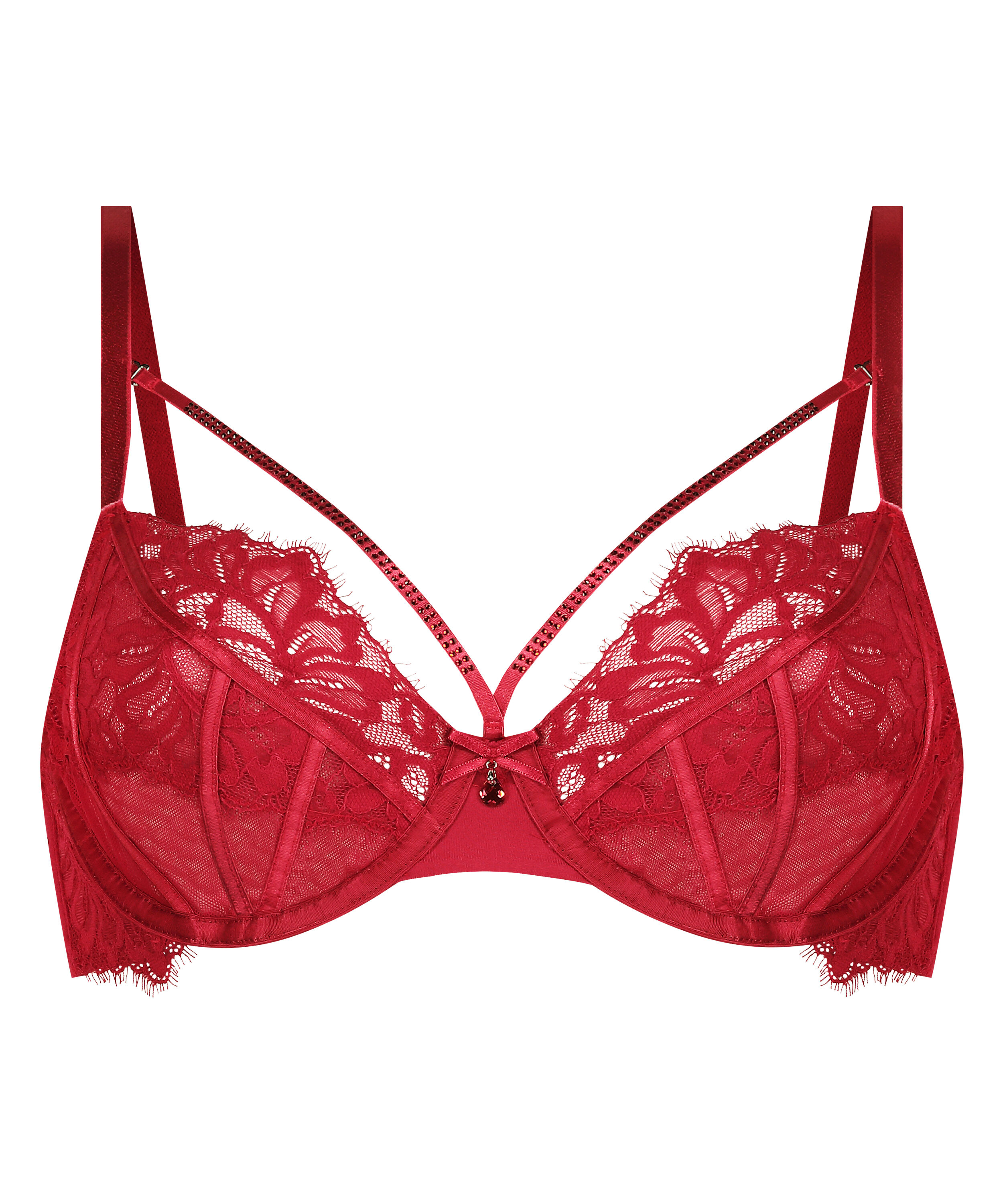 Charlotta Non-Padded Underwired Bra, Red