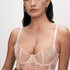 Sher Non-Padded Underwired Longline Bra, Pink