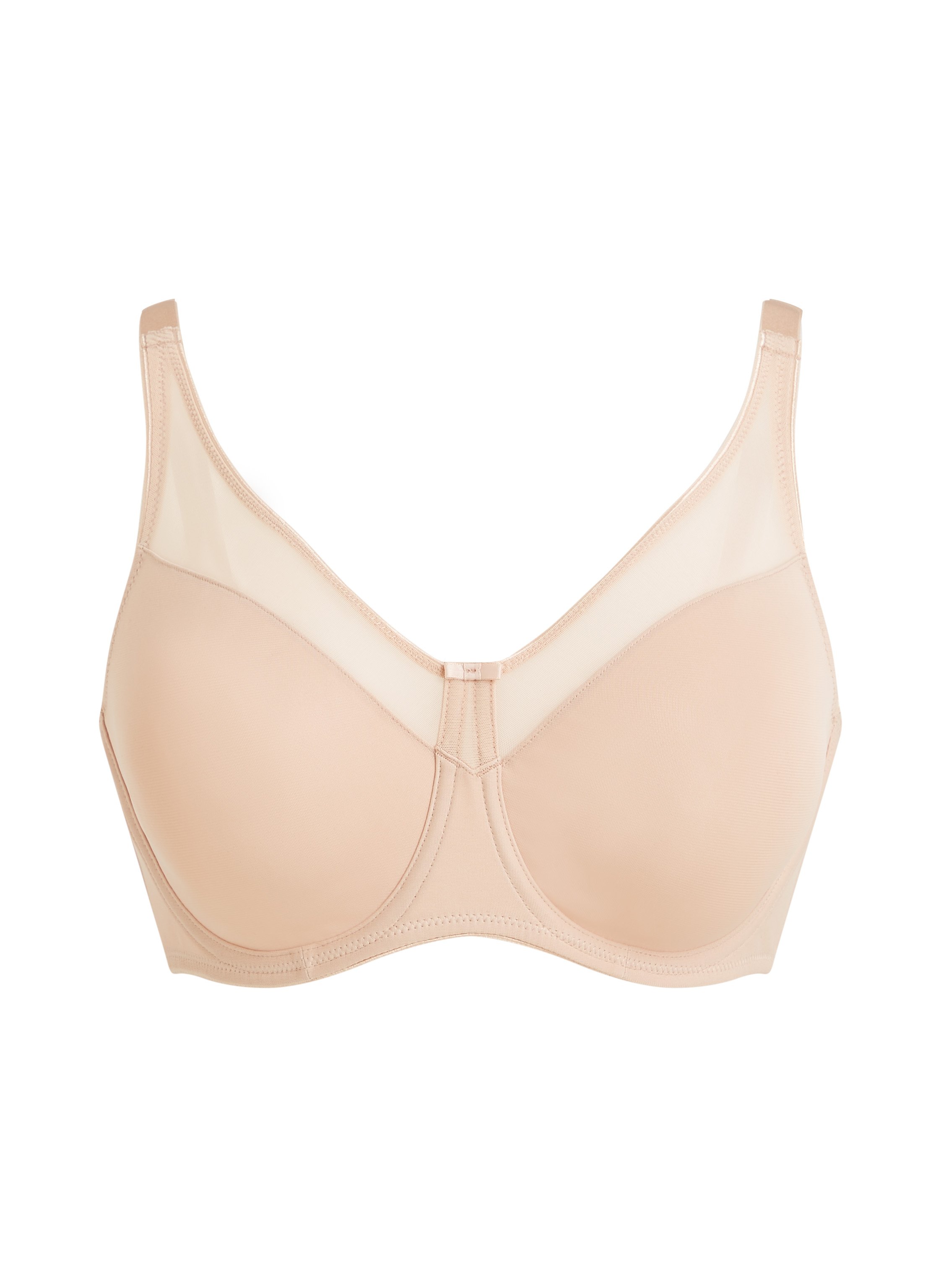 Nina Non-Padded Underwired Minimizer Bra, Beige, main