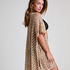 Beach Sequin Kaftan, Beige