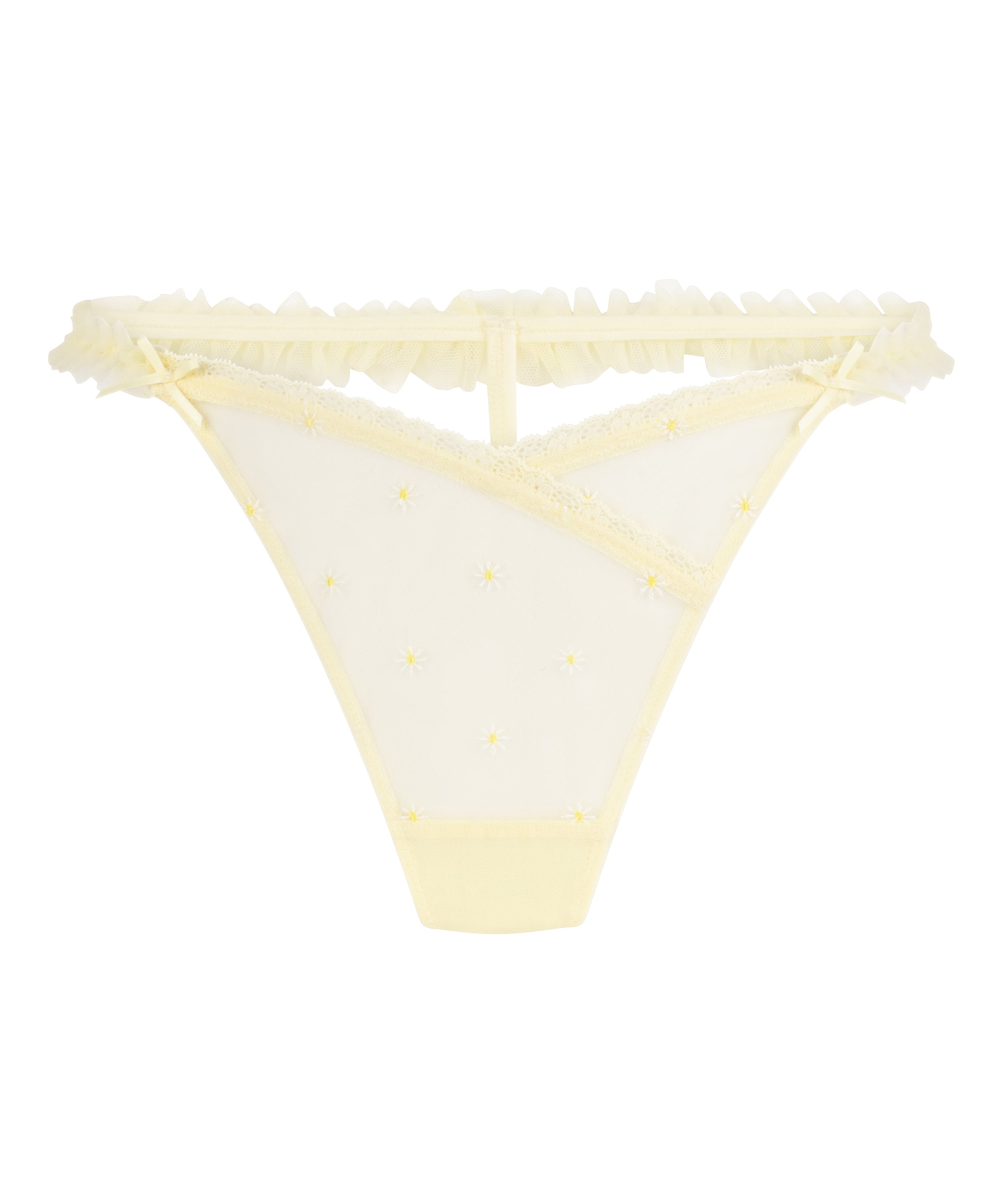 Highleg Thong Flora, Yellow, main