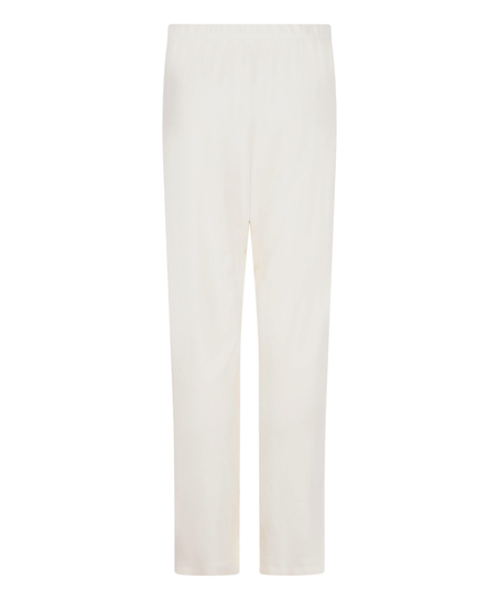 Brushed Jersey Trousers, White