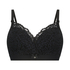 Rose Padded Maternity Nursing Bra, Black