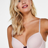 Plunge Padded Underwired Bra, Pink
