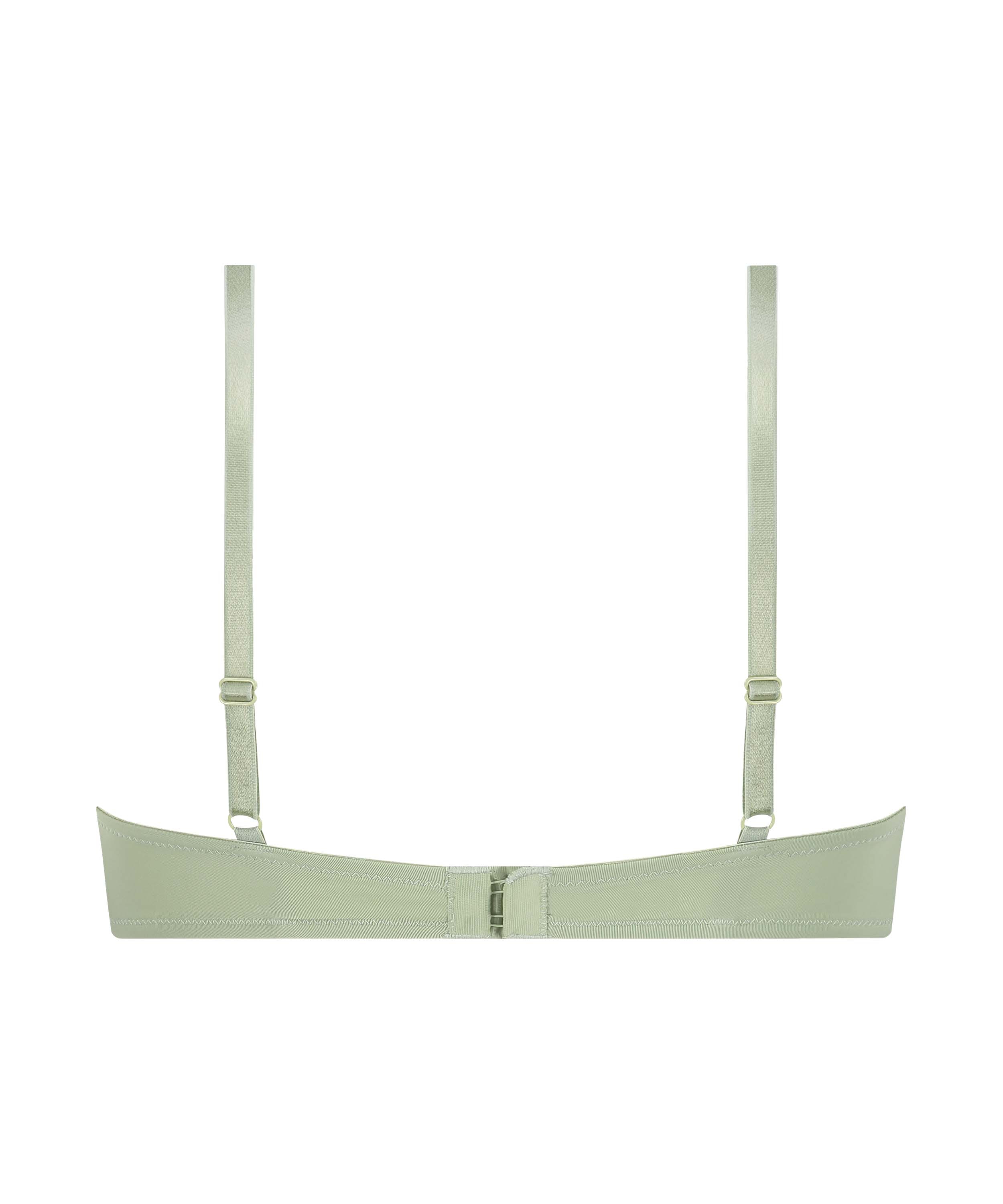 Plunge Padded Underwired Bra, Green, main