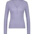 Henley Pyjama Top, Purple