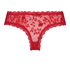 V-shaped Brazilian knickers mesh, Red