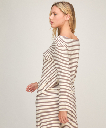 Pyjama Top Loose Jersey, White