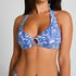 Cancun Halter Crop Top, Blue