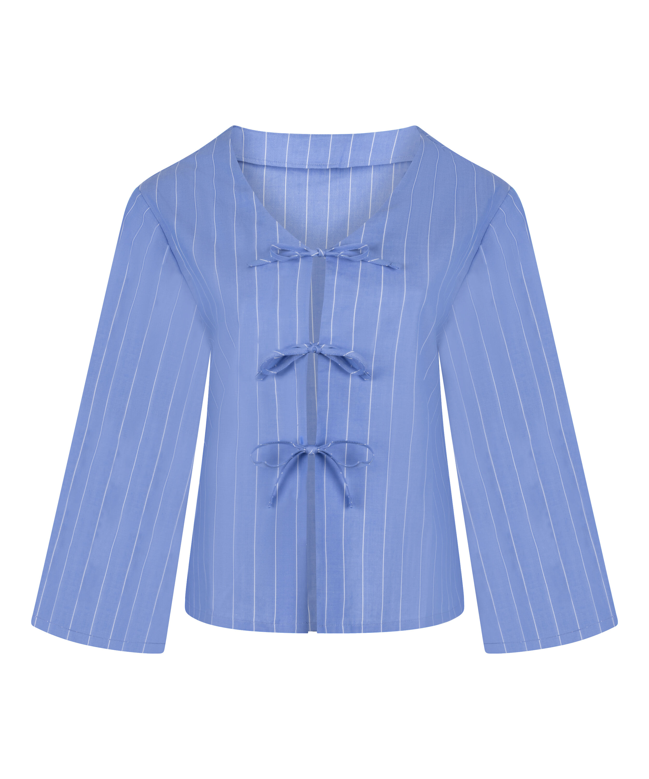 Striped Pyjama Jacket, Blue