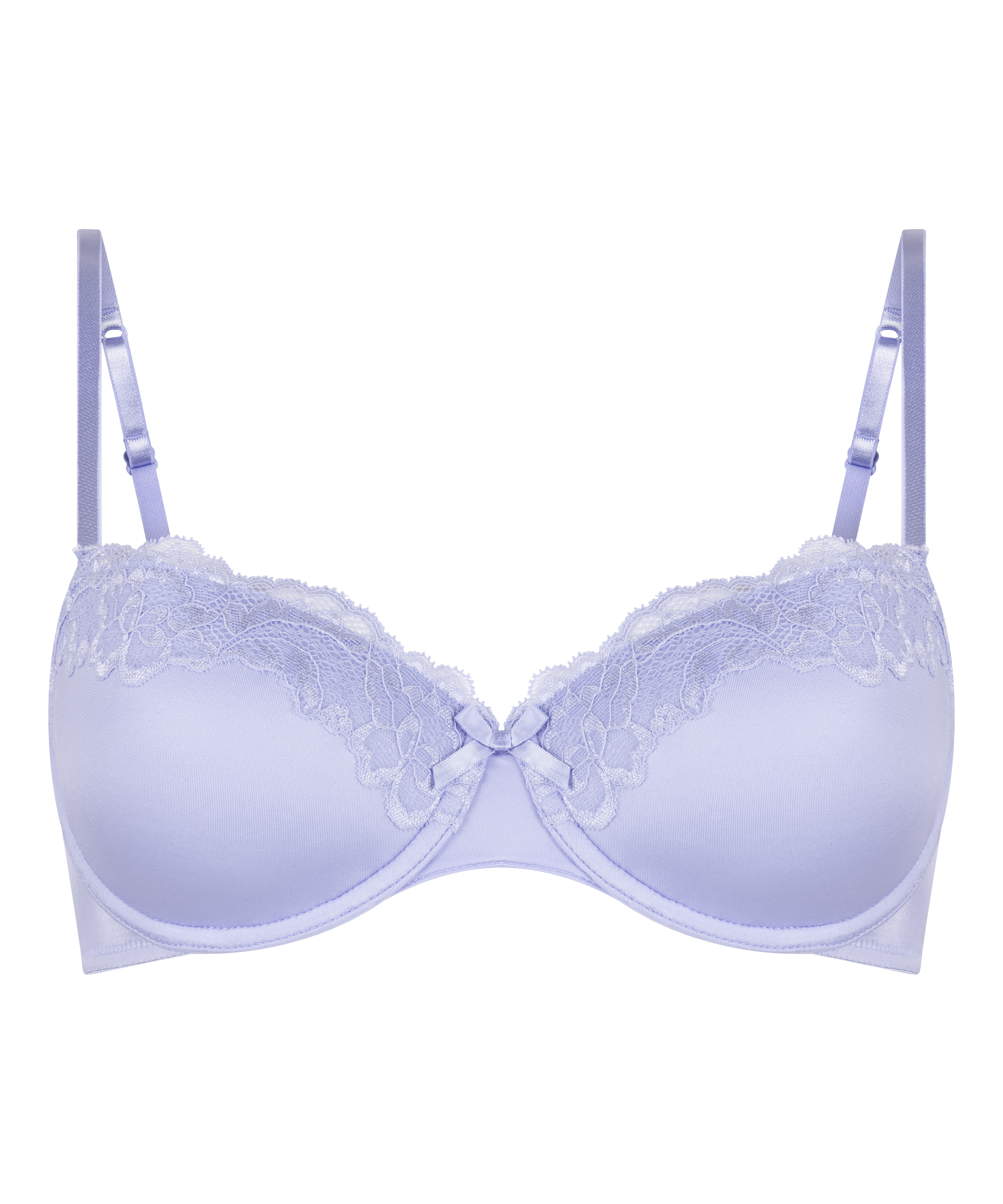 Lace & Shine Padded Underwired Bra, Purple, main