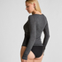 super soft Boatneck Shirt with Cashmere, Grey