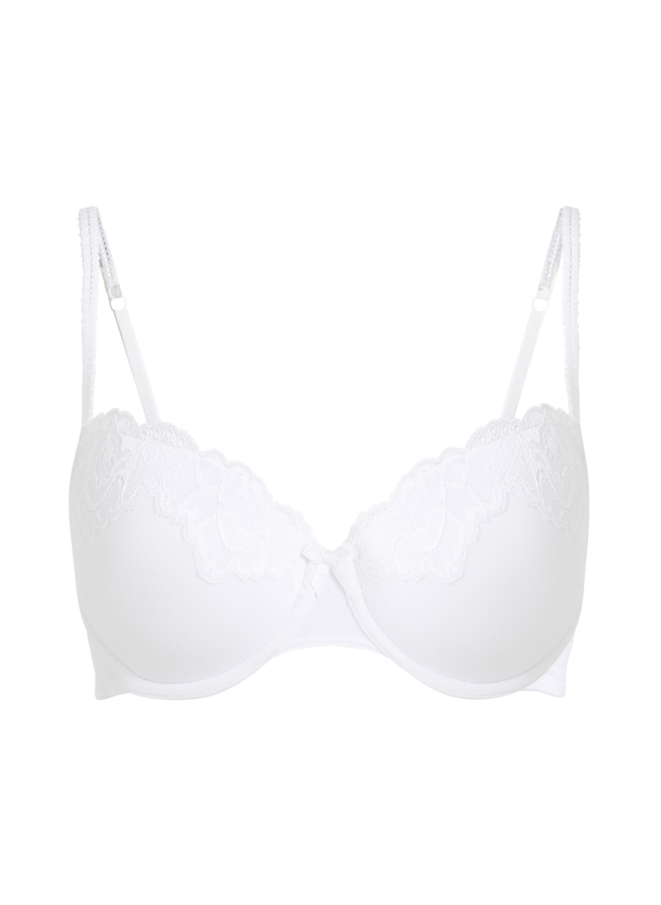 Secret Lace Padded Underwired Bra, White
