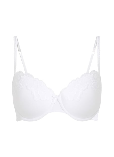 Secret Lace Padded Underwired Bra, White