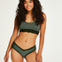 V-shaped Brazilian knickers mesh, Green