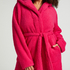 Long Fleece Bathrobe, Pink