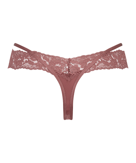 Elliena Extra Low V Thong, Red