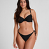 Thong Bikini Bottom Luxe, Black