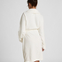 Fleece Bathrobe, White