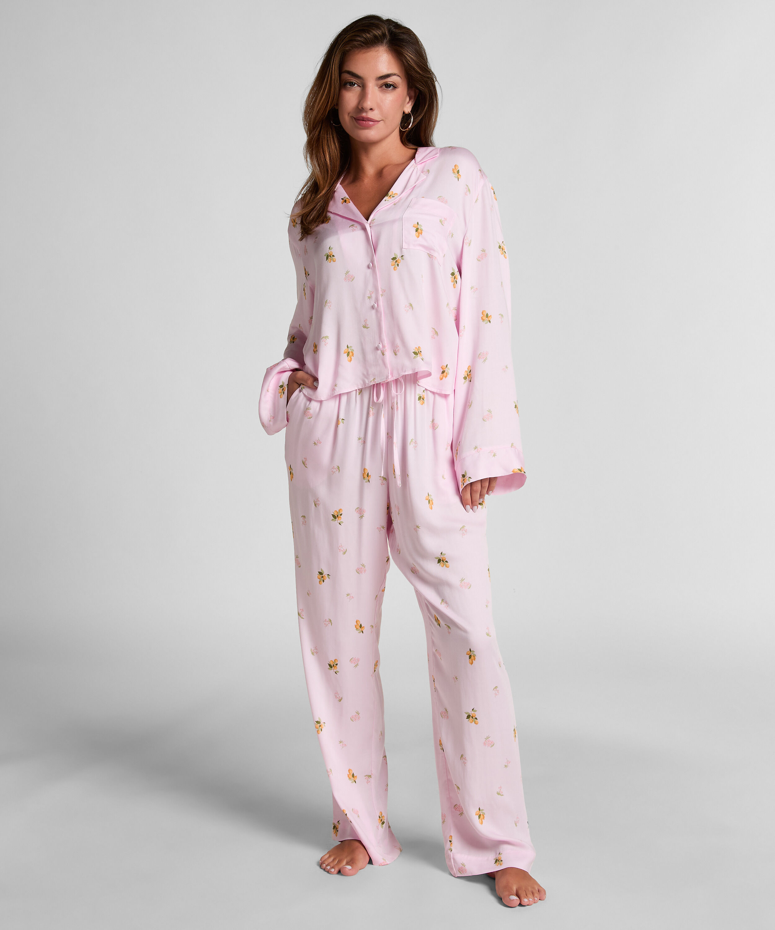 Satin Trousers, Pink