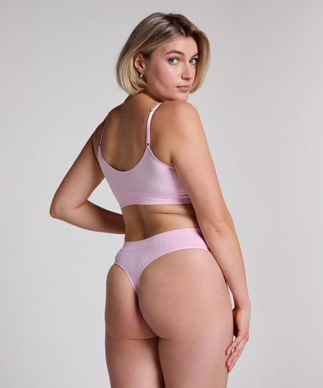 Dianne High Leg Thong, Pink