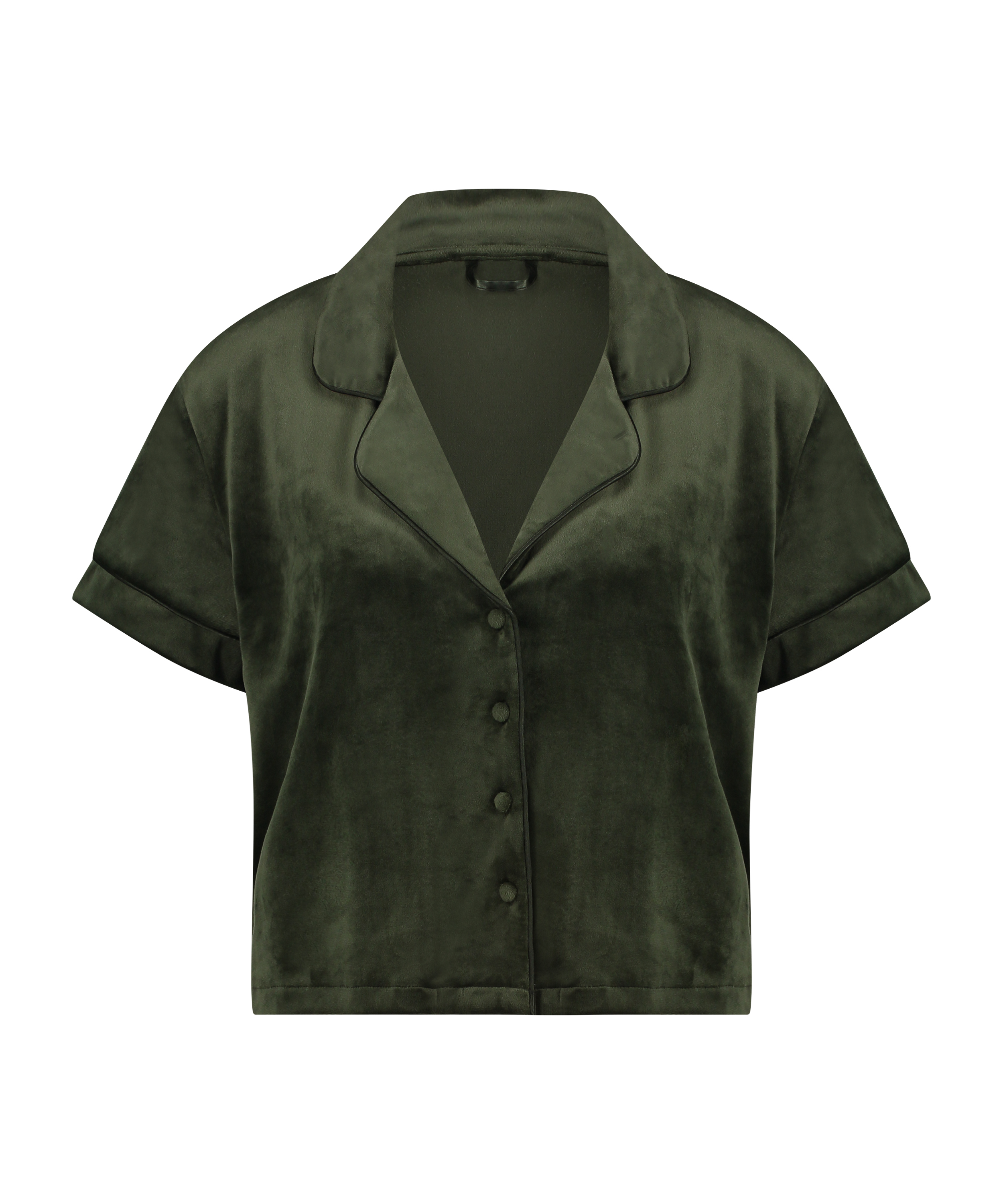 Short Sleeve Velour Jacket, Green, main