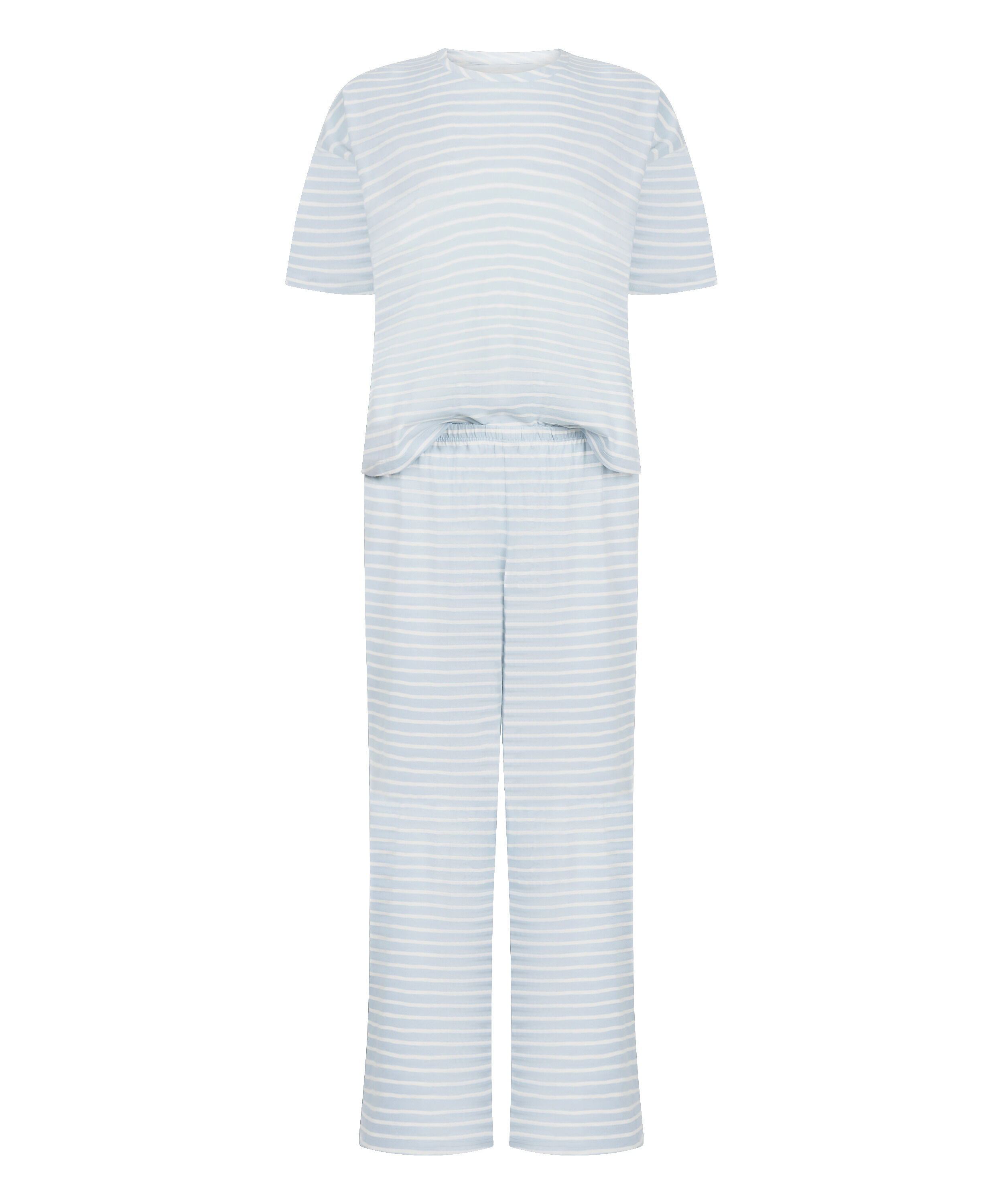 Pyjama Set Cotton Jersey Long, Blue