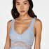 Modal Lace Slip Dress, Blue