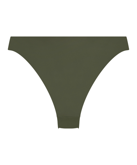 Luxe High-Leg Bikini Bottoms, Green