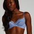 Marine Non-Padded Underwired Bra, Blue