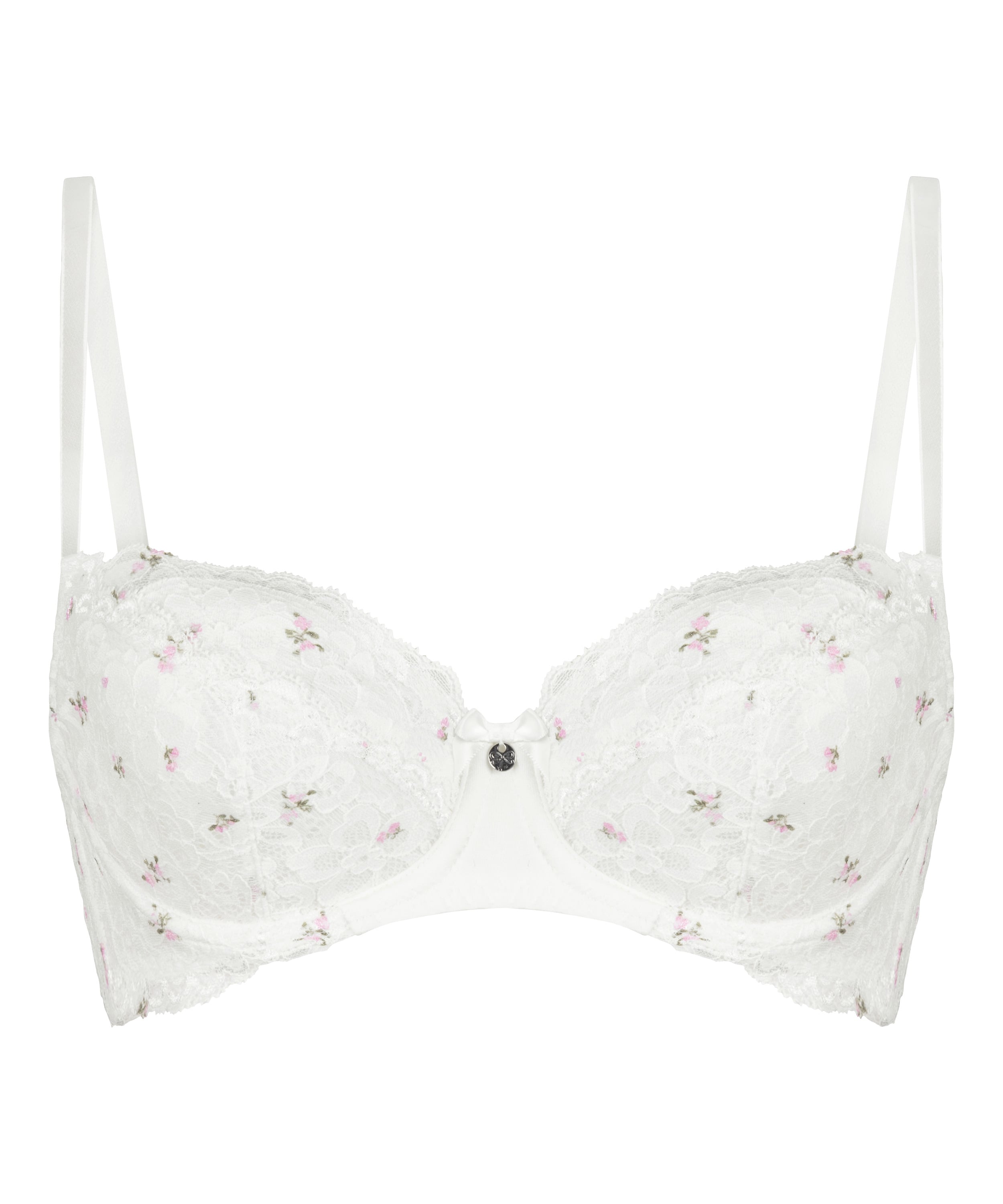 Marine Padded Underwired Bra, White, main
