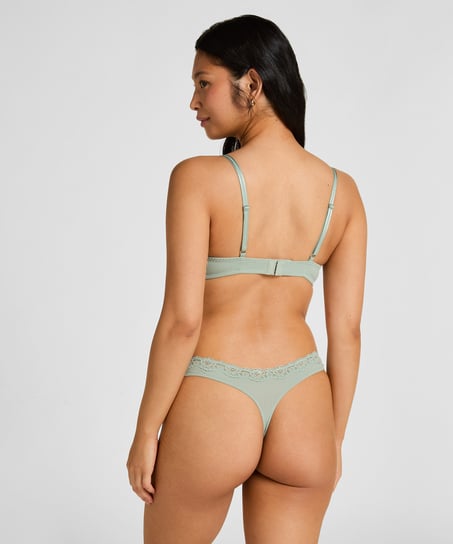 Lola Padded Underwired Bra, Green