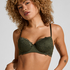 Marine Padded Underwired Bra, Green