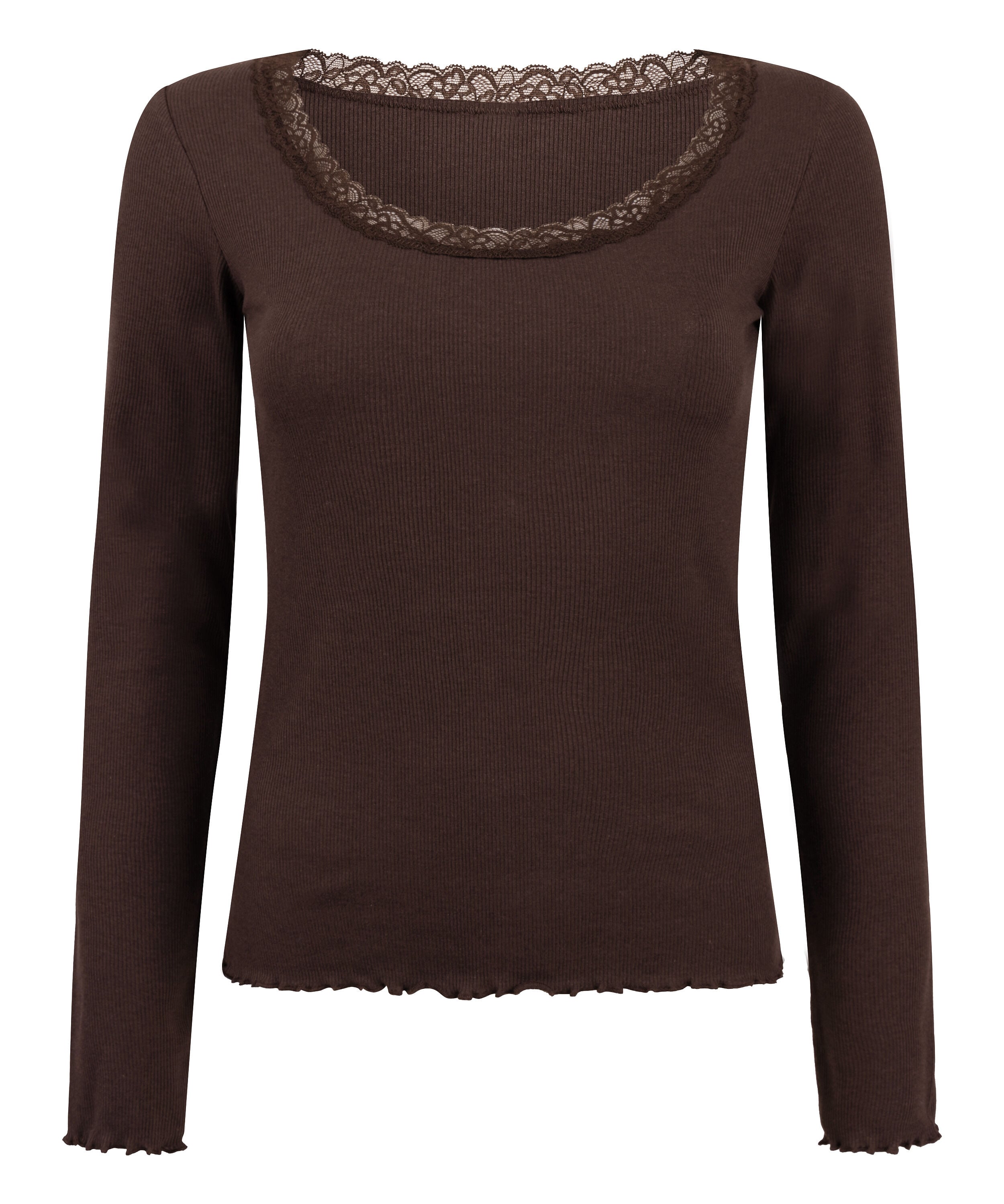 Top Jersey Lace, Brown