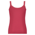 Singlet top cami rib lace, Red