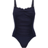 Scallop swimsuit, Blue