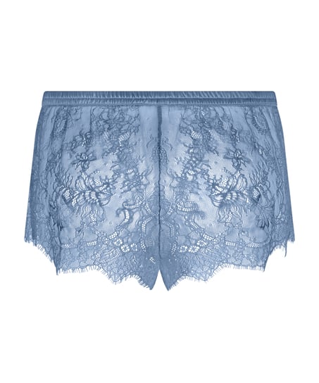 Delphine Lace Shorts, Blue