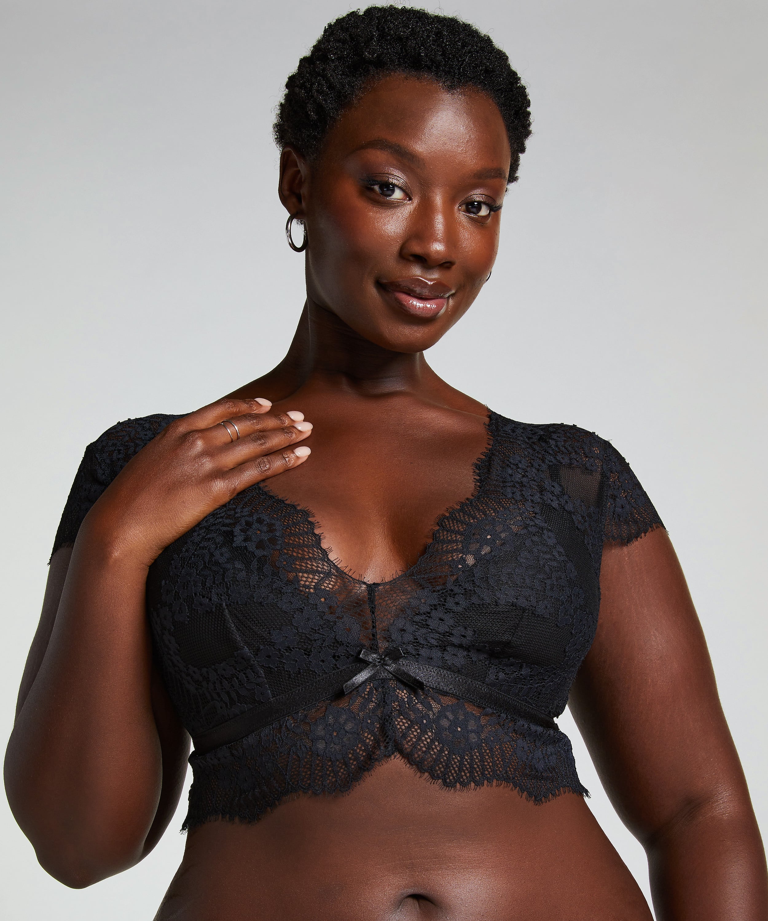 Daphne Bralette, Black, main