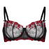 Peonie Non-Padded Underwired Bra, Black