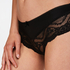 Lacey Microfibre Brazilian, Black