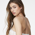 Delilah Padded Underwired Strapless Bra, White
