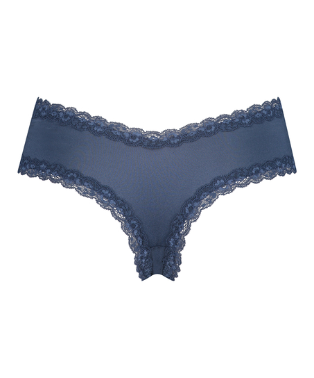 V-Shaped Microfibre Brazilian, Blue